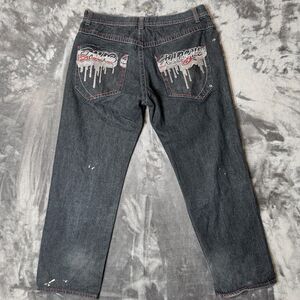 Vintage Y2K 5ive Jungle & Co. New York Baggy Dark Wash Jeans Size Mens 40